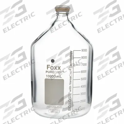 FOXX LIFE SCIENCES Glass Media, BOD, & Specialty Lab Bottles - Glass Lab Media Bottles: 20 L