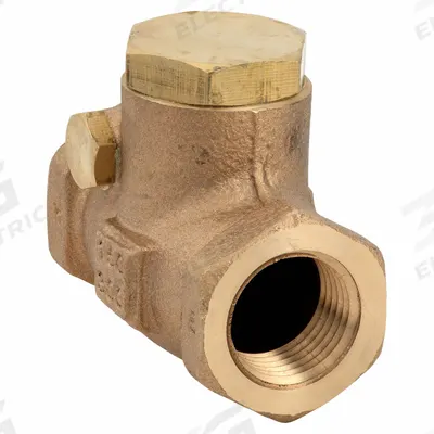 MILWAUKEE VALVE Swing Check Valve: Swing, Inline Valve Body, 1/4 in Pipe Size, FNPT x FNPT - Bronze Inline Swing Check Valves