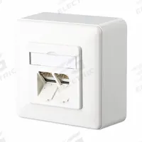 METZ CONNECT Wall Outlet: AP, GD-Zn (Zinc Die-Cast), LSA Terminal Block x RJ45, 45° Mounting Angle (MPN 1307380002-I). Key specifications — Housing Material: GD-Zn (Zinc Die-Cast); Includes Connector: Equipped; Mounting Type: AP; Product Type: Wall Outlet; Connector Color: White; Connection Type: LSA Terminal Block x RJ45.