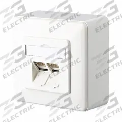 METZ CONNECT Wall Outlet: AP, GD-Zn (Zinc Die-Cast), LSA Terminal Block x RJ45, 45° Mounting Angle (MPN 1307380002-I). Key specifications — Housing Material: GD-Zn (Zinc Die-Cast); Includes Connector: Equipped; Mounting Type: AP; Product Type: Wall Outlet; Connector Color: White; Connection Type: LSA Terminal Block x RJ45.