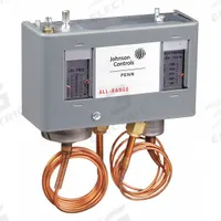 Dual Pressure Control: DPST, 20 in Hg to 100 psi Low Side, 100 psi to 500 psi High Side, NEMA 1 (MPN P72MA-1C). Key specifications — Series: P72; Brand: JOHNSON CONTROLS; Product Type: Dual Pressure Control; Manufacturer Part Number: P72MA-1C.