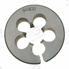 WESTWARD Alloy Steel Die 2" Width, 3/4-10 UNC: CCT1060-58, Die