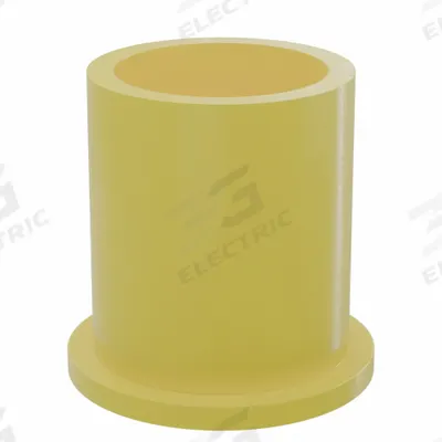 BUNTING BEARINGS Flanged Sleeve Bearing: PTFE, 1 in Bore, 1 1/4 in OD, 1 1/2 in Overall Lg - Plastic Flanged Sleeve Bearings for Non-Hardened Surfaces