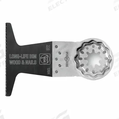 FEIN Oscillating Tool Blade: 2 1/2 in Blade Wd, 2 in Overall Lg, Long Straight Cut - Starlock Mounted Blades