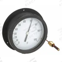 APPROVED VENDOR Analog Panel Mount Thermometer: 0°F to 100°F, ±1°F Scale Division, 6 in Dial Dia (MPN 12U664). Key specifications — Brand: APPROVED VENDOR; Accuracy: ±1 °F Scale Division.