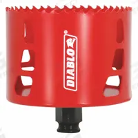 DIABLO Hole Saw: 3 5/8 in Saw Dia., 4 Teeth per Inch, 2 3/8 in Max. Cutting Dp, Bi-Metal (MPN DHS3625). Key specifications — attr1098070: 4; attr1098087: DIABLO; attr1098073: Snap-Lock Plus™.