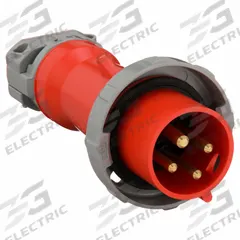 HUBBELL Pin and Sleeve Plug: Orange, 125/250V AC, Single Phase, 30 A, 3 Pole, 4 Wire, IEC Grounding (MPN HBL430P12W). Key specifications — Brand: HUBBELL.