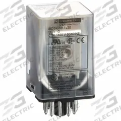 SCHNEIDER General Purpose Relay: Socket Mounted, 10 A Current Rating, 120V AC, 3PDT, B Socket (MPN 8501KPR13V20). Key specifications — Brand: SCHNEIDER; Base Type: Octal; Mounting Style: Socket; Pin Shape: Round; Electrical Connection: 11-Pin Terminal; Manufacturer Part Number: 8501KPR13V20; Series: Square D 8501K Series.