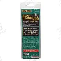 PURTEST Water Quality Test Kit: Alkalinity/Chlorine/Copper/Iron/Nitrate/Nitrite/pH/Total Hardness (MPN 77702). Key specifications — Includes: (2) Copper; Test Parameters: Total Hardness.