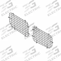 WEATHER GUARD Van Window Screen: Van Window Screen, Steel, 18 1/4 in Overall Wd, Side Door, Black (MPN 88056). Key specifications — Color: Black; Includes: Mounting Hardware; Product Type: Van Window Screen; Material: Steel; Mounting Location: Side Door; Brand: WEATHER GUARD.