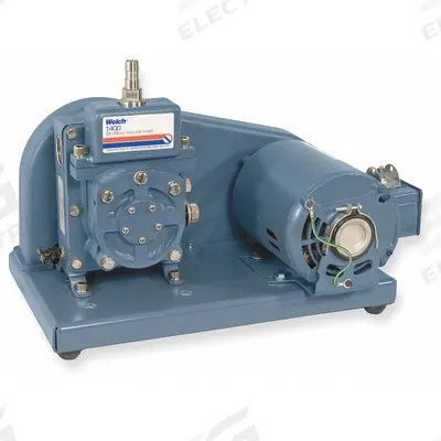DUOSEAL Vacuum Pump: 0.33 hp, 1 Phase, 115V AC, 0.9 cfm Free Air Displacement - High Vacuum Rotary Vane Pumps