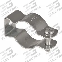 Conduit & Cable Hanger - Screw-On: 2 in Trade Size, 14/2 AWG to 12/3 AWG, 1/8 in to 1/4 in, Steel (MPN 2058TH). Key specifications — Color: Gray; Compatible Conduit Trade Size: 2 in; Compatible Conduit Type: EMT; IMC; RMC; Compatible Nominal Conduit/Pipe Size: 2 in; Compatible Pipe Size: 2 in; Finish: Galvanized.