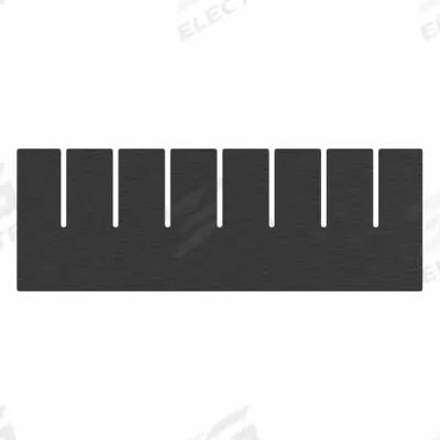 AKRO-MILS Divider: 9 5/8 in x 3 1/2 in, Black, For 9 1/4 in Bin Wd, Plastic - Standard Divider Box Dividers