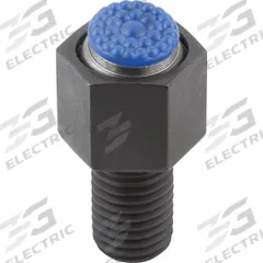 KIPP Threaded Gripper w/Polyurethane Pad: M24, 100 mm Thread Lg, 27 mm Pad Dia, 36 mm OD, Textured (MPN K0289.624X100). Key specifications — Brand: KIPP; Hardness: Shore 60.
