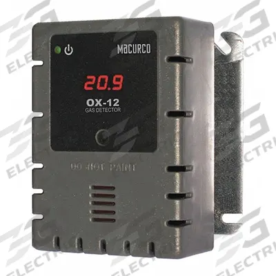 MACURCO Fixed Gas Detector: DVP-120, Oxygen, cETLus Certified, Gas Detector, O2 - Fixed Gas Detectors