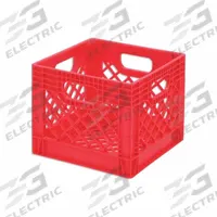 ORBIS Dairy Case/Dairy Crate: 13 1/8 in x 13 1/8 in x 12 1/8 in, 12 1/8 in Bottom Inside Lg, Red (MPN DY16 Red). Key specifications — Material: Plastic; Brand: ORBIS.