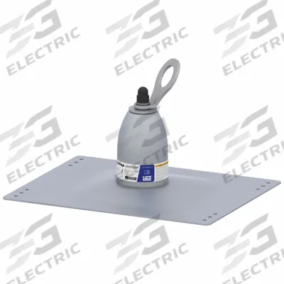 3M Roof Top Anchor: 310 lb Capacity, For Concrete/Wood, Flat/Inclined Roofs - Reinstallable Anchors for Metal Standing Seam Roofs