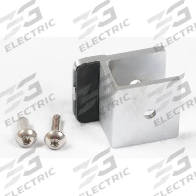 ASI GLOBAL Door Stop: Zinc, Brushed, 1 1/2 in Overall Ht - Door Latch, Keepers & Stops for Bathroom Partitions