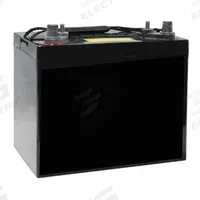 UPG Sealed Lead Acid Batteries: 12V DC, 75 Ah Capacity, 8.2 in Ht, 6.61 in Wd, 10.27 in Dp, ABS (MPN 45121). Key specifications — Terminal Connection: Dual Post - Auto Post/8mm Threaded Stud; Battery Cycle Type: Deep Cycle; Brand: UPG; Housing Material: ABS.