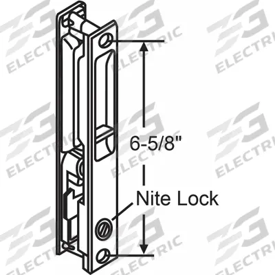 APPROVED VENDOR Door Handle: 7 5/16 in Lg, 15/16 in Wd - Recessed Handles for Sliding Doors