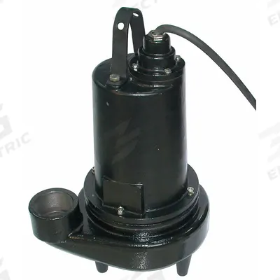 Dayton Sewage Ejector Pump: Three Phase, 5 hp, 460V AC, 460 gpm Flow Rate @ 10' of Head - Non-Clog Sewage Ejector Pumps