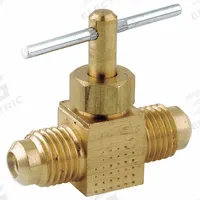 APPROVED VENDOR Needle Valve: Inline Valve Body, Brass, 1/4 in Pipe Size, Flare x Flare, Flare (MPN 709110-04). Key specifications — For Media: Water; Standards: NSF 61 Annex G; Brand: APPROVED VENDOR; Connection Type - Side 1: Flare; Connection Type - Side 2: Flare; Connection Type: Flare x Flare.