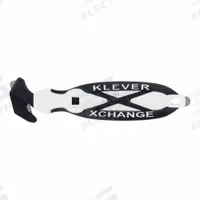KLEVER Safety Cutter: 7 in Overall Lg, Oval Handle, Rubberized, Carbon Steel, White, Smooth (MPN KCJ-XC-65W). Key specifications — attr307620: White; attr307617: Oval; attr307618: Rubberized; attr307619: Carbon Steel; attr307634: Smooth; attr324885: KLEVER.