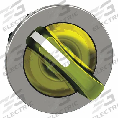 SCHNEIDER Short-Handled Selector Switch: 30 mm Panel Mount Size, 2 Positions - Illuminated Selector-Switch Operators
