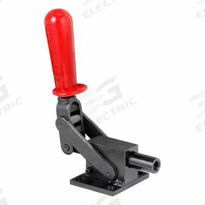 DE-STA-CO Straight Line Clamp: Flange Base Mounting, Std Horizontal Handle, 1.96 in Arm Lg - Standard Straight-Line Toggle Clamps