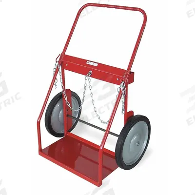 Dayton Cylinder Hand Truck: 500 lb, Side by Side, 2 Cylinder - Welding Cylinder Hand Trucks