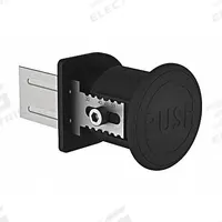 Emergency Slam Latch Opener: 60 mm x 60 mm x 60 mm, 15 Series/40 Series/45 Series, Red, Polyamide (MPN 957409). Key specifications — Brand: FATH INC.; Material: Polyamide; Product Type: Emergency Slam Latch Opener; Finish: Powder-Coated; Includes Fasteners: No; System of Measurement: Metric; For Extrusion Profile Type: Double; Locking Type: Non-Locking.