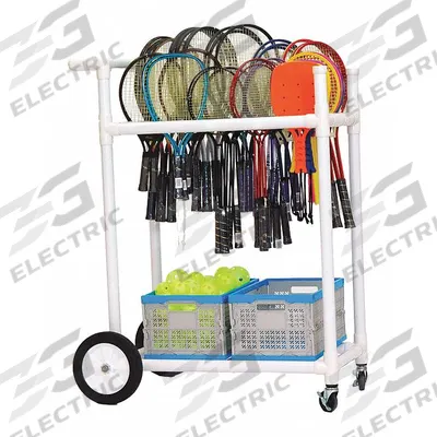 CHAMPION SPORTS Physical Education Equipment Cart: 33 in Overall Lg, 20 in Overall Wd, Plastic (MPN ATRCT) - Equipment Racks