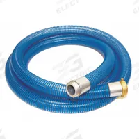 Water Suction and Discharge Hose: 4 in Hose Inside Dia., 55 psi, Blue/Clear, 20 ft Hose Lg (MPN 45DU76). Key specifications — Temp. Range: -40° to 150°F; Hose Color: Clear; Brand: KURIYAMA.