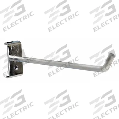 TRESTON Single Rod Pegboard Hook: 7 7/8 in x 5 29/32 in x 1 3/4 in, 5 Hooks, Screw-In - Hooks for Square-Hole Pegboard