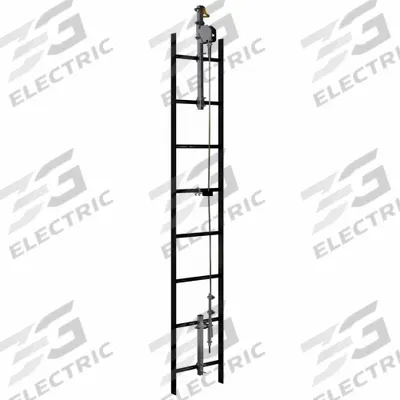 3M Cable Vertical Safety System: Trailing, Stainless Steel, Auto - Lifeline Systems for Fixed Ladders