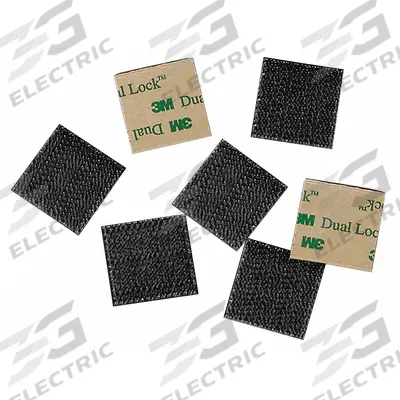 3M DUAL LOCK Hook-and-Loop Fastener: Strip, 1 in Overall Wd, 3 in Overall Lg - Pre-Cut Strips