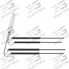 BANSBACH EASYLIFT Hydraulic Lift Kit: 5.9 in Stroke, Electric, 220 lb System Load Rating, Threaded (MPN EM00120). Key specifications — Brand: BANSBACH EASYLIFT; Motor Voltage: 230V AC; End Type: Threaded.