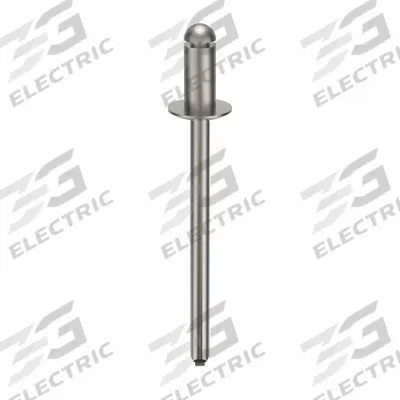 POP AVDEL Blind Rivet,1 9/26" L,0.124" dia,PK500: Inch, 1 11/32 in Overall Lg, 1/4 in Body Lg - Domed-Head Blind Rivets