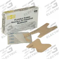 FIRST AID ONLY Adhesive Bandage: Fingertip/Knuckle Bandages, 1 in Wd, 3 in Lg, Not Metal Detectable (MPN 1-014). Key specifications — Product Type: Fingertip/Knuckle Bandages; Unitized: Unitized; Water Resistance: Not Water Resistant; Brand: FIRST AID ONLY; Latex Content: Latex Free; Metal Detectable: Not Metal Detectable; Package Type: Box; Manufacturer Part Number: 1-014.