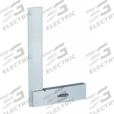 INSIZE Precision Steel Square with Wide Base: 90° Angle, 20 x 12 in Outside Dimensions - Machinist Precision Steel Squares