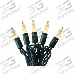 LED Holiday String Lights: PC Bullet Shape, 23 11/16 ft Lg, Warm White, 70 LEDs, 5.2 W, 120 V AC (MPN 60RG20). Key specifications — attr1262652: APPROVED VENDOR; attr1262659: Warm White.
