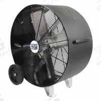 MAXX AIR Cooling Fan: 30 in Blade Dia, 120V AC, Mobile, 1/3 hp, Direct Drive, Polyethylene (MPN BF30DDPEBLK). Key specifications — Mobility: Mobile; Voltage: 120V AC; Brand: MAXX AIR.