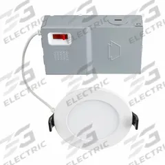 KEYSTONE TECHNOLOGIES LED Light Fixture: 3 in Dia, 530 lm, 2700K/3000K/3500K/4000K/5000K, 6.5 W (MPN KT-WDLED6.5-3A-9CSF-FDIM). Key specifications — Trim Color: Available Separately; Dimmable: Yes; Color Temperature: 3500K; Brand: KEYSTONE TECHNOLOGIES; Voltage: 120V AC.