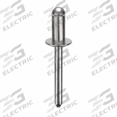 APPROVED VENDOR Blind Rivet,1 44/53" L,1/4" dia,PK100: Inch, 1 53/64 in Overall Lg, 1/2 in Body Lg - Domed-Head Blind Rivets