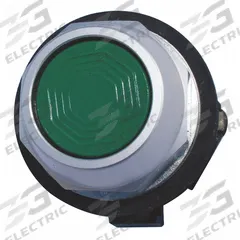 EATON Flush Push Button: Green, 30 mm Mounting Size, Non-Metallic, Momentary (MPN HT8AAG). Key specifications — Brand: EATON; Action: Momentary; Series: HT800; Push Button Material Type: Non-Metallic.