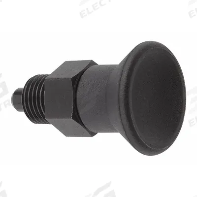 KIPP Indexing Plunger: Nonlocking, SS, M10x1 Thread - Nonlocking Short-Pin Pull-Knob Indexing Plungers