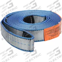 LIFT-ALL Tow-All Tow Strap: 20 ft Overall Hook Size, 2 in Overall Wd, 20 ft Overall Lg, Silver (MPN TS1802TX20). Key specifications — Material: Polyester; Overall Hook Size: 20 ft; Attachment Style: Eye; Duty Capacity: Heavy Duty; Brand: LIFT-ALL; Equipment Color: Silver; Number of Ply: 1-Ply.