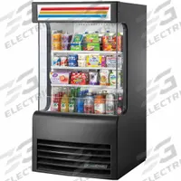 TRUE REFRIGERATION Refrigerated Merchandiser: 56 3/8 in x 30 1/4 in x 32 1/8 in, Black, 3 Shelves (MPN TAC-14GS-HC-LD). Key specifications — attr1277723: TRUE REFRIGERATION; attr1277683: R-290; attr1277691: No; attr1277694: Black; attr1280716: Partial Glass Panel with Glass Sides; attr1280729: TAC.