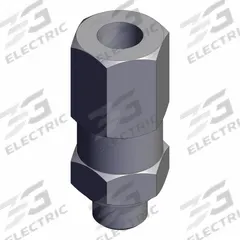 SMC Vacuum Savings Valve: 3 lpm Min Flow Rate, -100 kPa, 8 mm Hex Size, 9 mm Overall Lg, Brass, ZP2V (MPN ZP2V-B5-03). Key specifications — attr158990: Male; attr158994: Female; attr158978: Brass; attr158975: SMC.