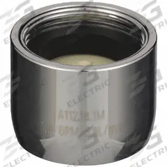 ZURN Aerator: 1 gpm Flow Rate, Laminar Flow Outlet, Brass, Chrome Finish, 3/4"-27 Connection Size (MPN G67817). Key specifications — Includes: Flow Outlet; Material: Brass; Product Type: Aerator; Connection Size: 3/4"-27; Brand: ZURN.